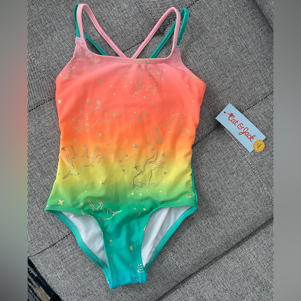 NWT girls one piece bathing suit